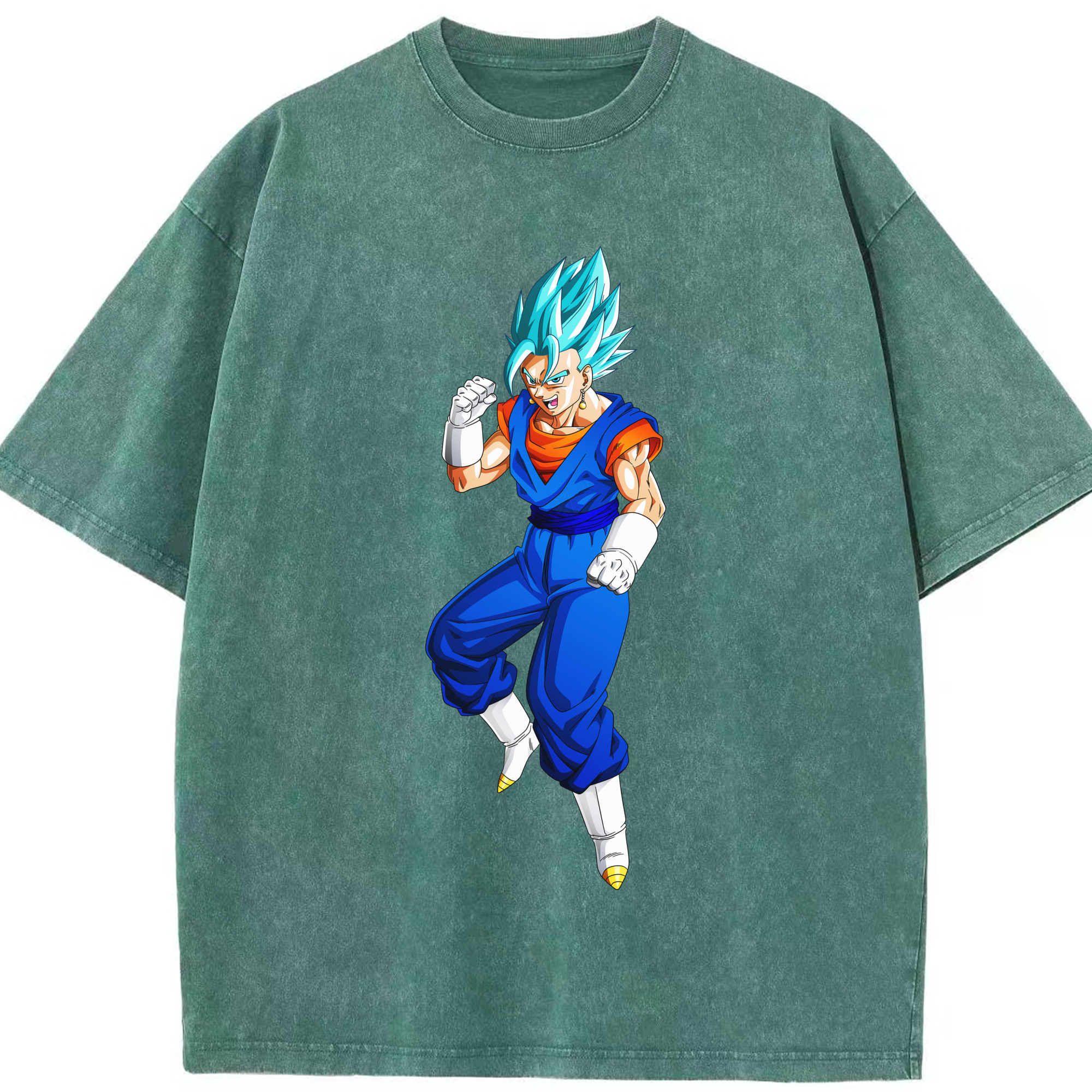 （画像用） ドラゴンボール ベジット DRAGON BALL Vegetto 綿100% ヴィンテージ風 半袖Tシャツ（フロントプリント）